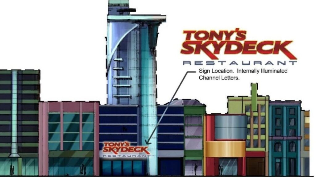 Tony's Skydeck Restaurant at IMG World's of Adventure