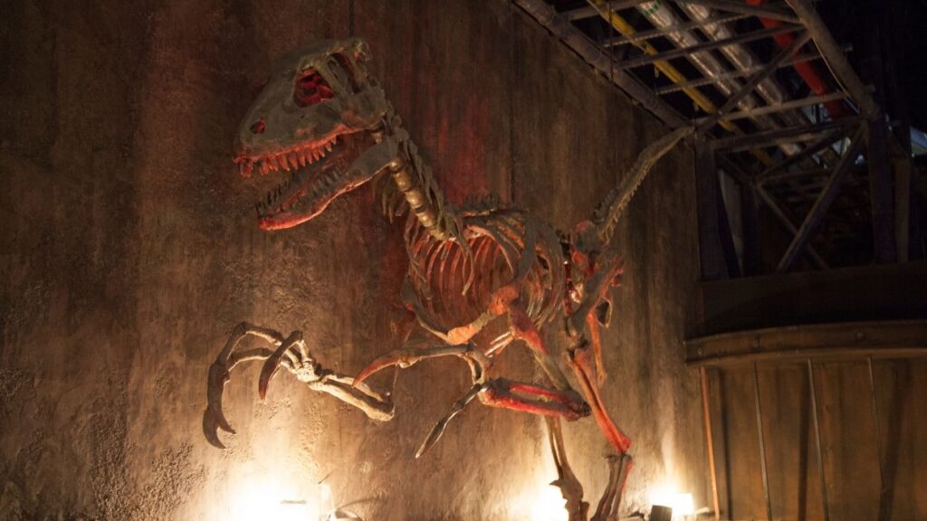 The Velociraptor Roller Coaster queue
