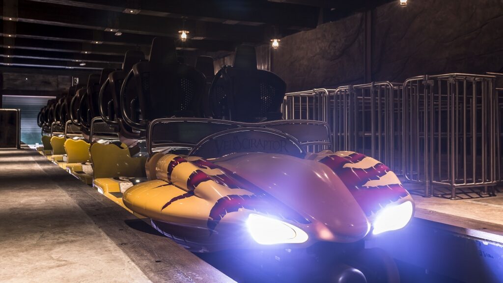 Velociraptor Roller Coaster ride vehicle