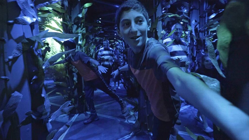 Mirror maze at National Geographic Encounter Ocean Odyssey